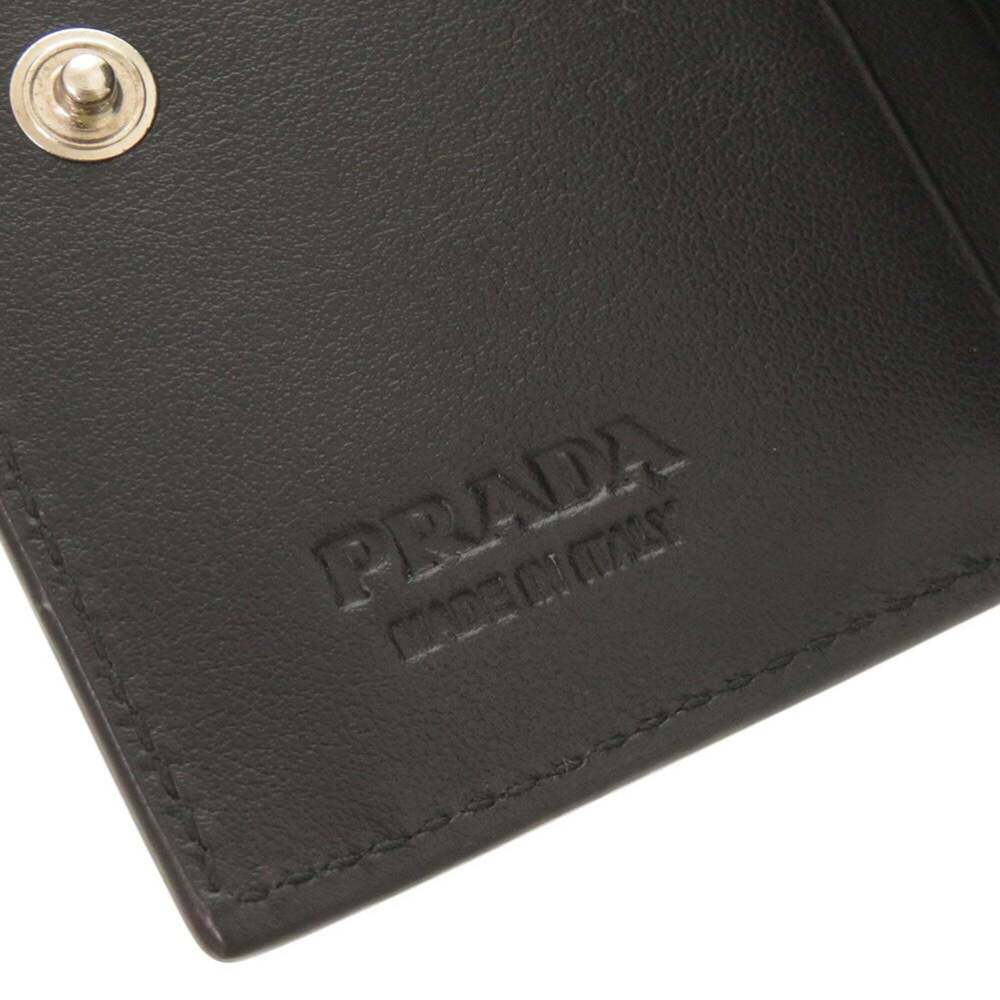 Excellent Condition Prada Logo Compact Wallet In … - image 8
